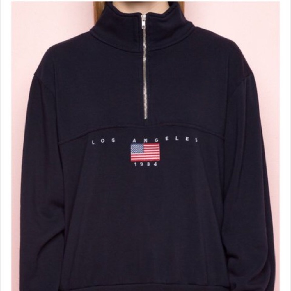BRANDY MELVILLE HALF ZIP SWEATER 🦋🦋